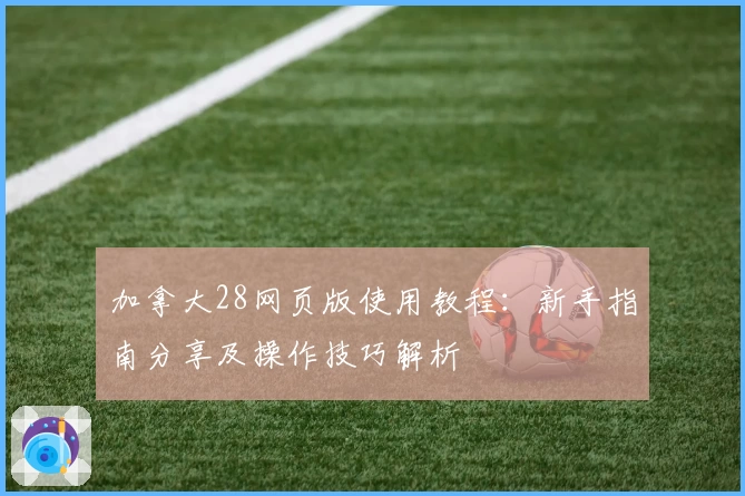 加拿大28网页版使用教程：新手指南分享及操作技巧解析